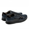 Buty casual/sport męskie 916 indigo kombinowane