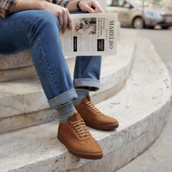 Casualne/sportowe buty męskie 968 bufo brązowe lifestyle