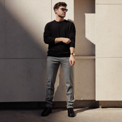 Casualne sportowe buty męskie 970-1 czarne