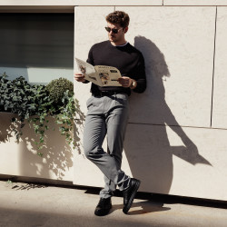 Casualne sportowe buty męskie 970-1 czarne