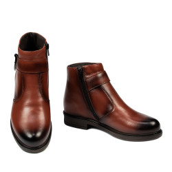 Botki damskie 3395 a brązowe