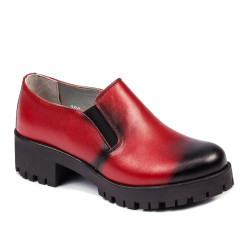 Damskie buty casual 684 w czerwonym kolorze