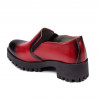 Damskie buty casual 684 w czerwonym kolorze