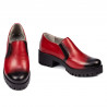 Damskie buty casual 684 w czerwonym kolorze