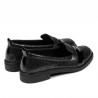 Damskie buty casual/eleganckie 6037 czarny perłowy połączony
