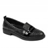 Damskie buty casual/eleganckie 6037 czarny perłowy połączony