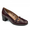 Casualowe / eleganckie buty damskie 6012 bordo