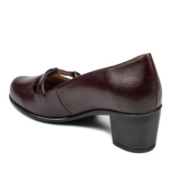 Casualowe / eleganckie buty damskie 6012 bordo