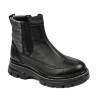 Kobiety botki 3357 czarno kombinowane