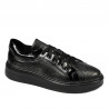 Casual/sportowe buty 6035 czarne kombinowane