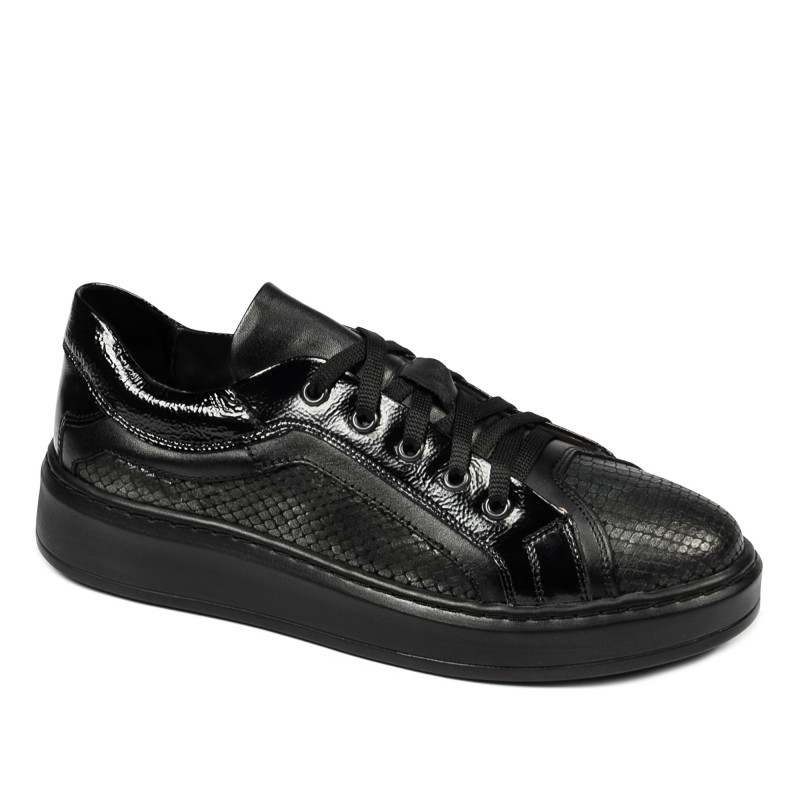 Casual/sportowe buty 6035 czarne kombinowane