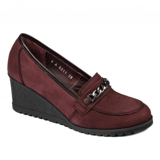 Damskie buty casual 6011 bufo bordo