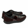 Buty sportowe męskie 846 bordo kombinowane