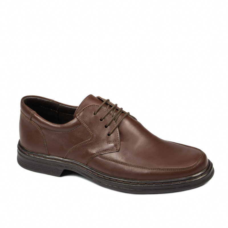 Eleganckie buty męskie 843 brązowe
