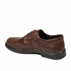 Eleganckie buty męskie 843 brązowe