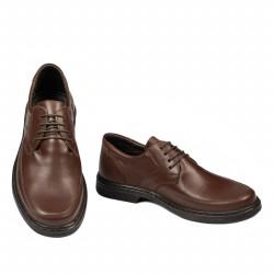 Eleganckie buty męskie 843 brązowe