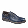 Buty casual męskie 848 indigo+kawa