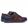 Buty sportowe męskie 849 indygo+bordo