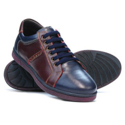 Buty sportowe męskie 849 indygo+bordo