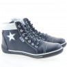 Damskie botki 3274 indigo+białe