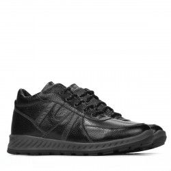 Buty męskie 4120 czarne+szare