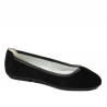 Damskie baleriny 6027 czarny welur