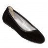 Damskie baleriny 6027 czarny welur