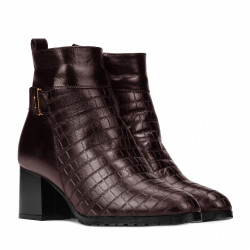 Botki damskie 1169 bordo