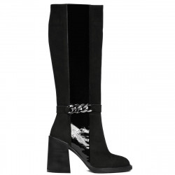 Damskie buty 1185 bufo czarno połączone