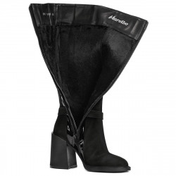 Damskie buty 1185 bufo czarno połączone