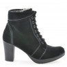 Damskie botki 3231 czarny welur