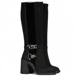 Damskie buty 1185 bufo czarno połączone
