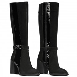 Damskie buty 1185 bufo czarno połączone