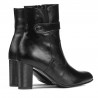 Czarne botki damskie 1172