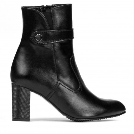 Czarne botki damskie 1172