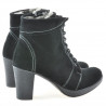 Damskie botki 3231 czarny welur