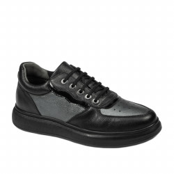 Buty sportowe 938 czarne kombinowane