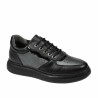 Buty sportowe 938 czarne kombinowane
