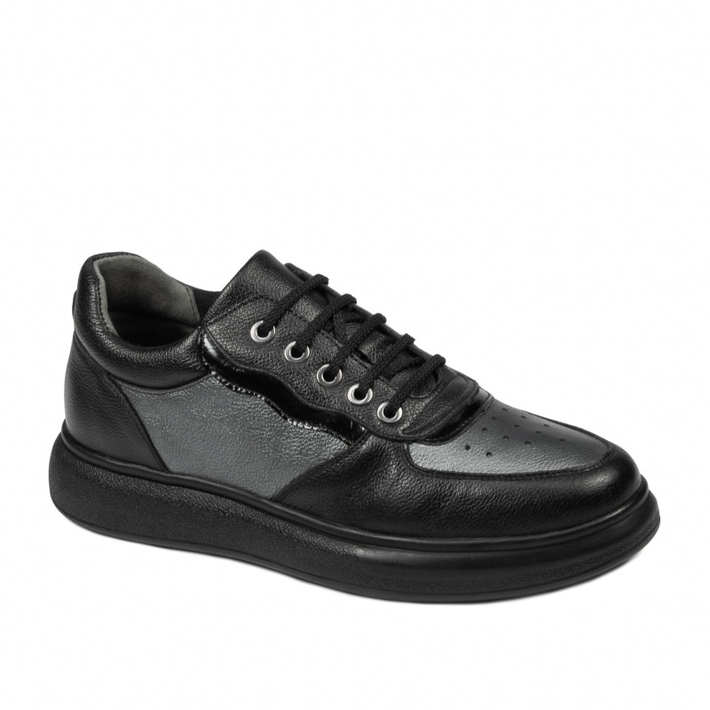 Buty sportowe 938 czarne kombinowane