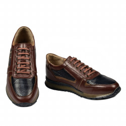 Buty sportowe męskie 833 brązowo-indygo
