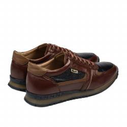 Buty sportowe męskie 833 brązowo-indygo