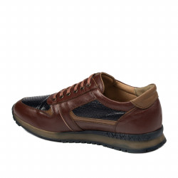 Buty sportowe męskie 833 brązowo-indygo
