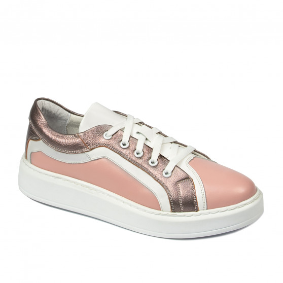 Casual/sportowe buty 6035 różowe kombinowane