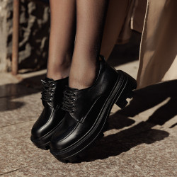 Damskie buty casual 6076 czarne lifestyle