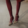 Eleganckie buty damskie 1323 welur piaskowy lifestyle