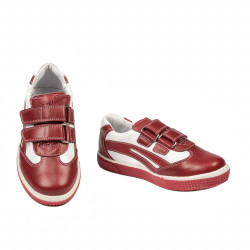 Buty dziecięce małe 16-1c czerwony+biały