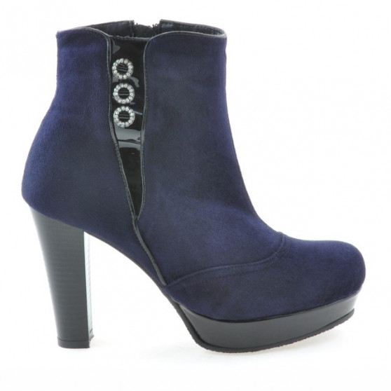Damskie botki 1138 indigo antylopa połączona
