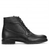 Czarne buty męskie 4114