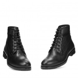 Czarne buty męskie 4114