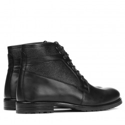 Czarne buty męskie 4114